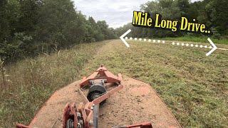 Conquering overgrown fields with KIOTI RX7320-Missouri Ozarks farm