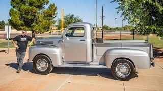 Coyote Swapped 1949 Ford F1 w/ a MANUAL TRANSMISSION!