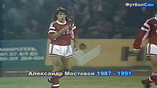 Александр Мостовой (Спартак Москва, молодежная сборная СССР) 1987 Обзор 1991 - голы, ассисты, игра