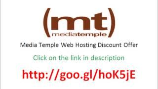 Media Temple Web Hosting Discount Offer