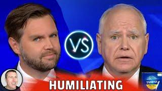 JD Vance Mops the Floor with Tim Walz at VP Debate Last Night!  Media in Panic