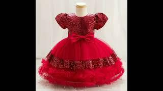 latest red net frock for baby girl 2024#viralvideo #fashion #newdressforgirls #kidswear..