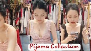 Clothes Try On Haul Online Shopping Transparent New Pijama Collection 2024