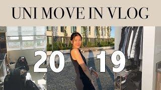 UNIVERSITY MOVE IN DAY VLOG 2019 // moving in & getting settled｜Itsyvn