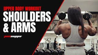 Shoulders & Toned Arms | Upper Body Workout with IFBB Figure Pro Ashley Jones