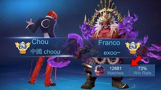 I FINALLY MET THE BEST FRANCO IN RANKED!! (enemy thought he’s using maphack)