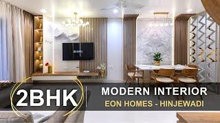 2BHK Home Modern Interior Design | Kasturi EON Homes Hinjewadi, Pune | #interiordesign #2bhk #pune