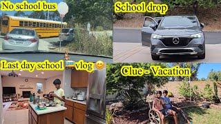 Last day School Vlog//One year School Road journal //Vacation கிளம்ப Clue