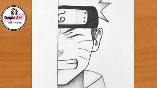 How to draw Naruto Uzumaki step by step | Naruto drawing easy | anime drawing |Pencil sketch