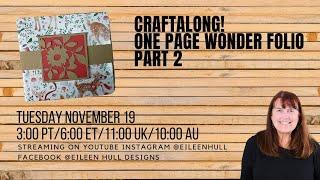 Craftalong- One Page Wonder Folio- Part 2