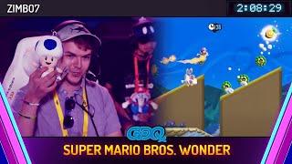 Super Mario Bros. Wonder by Zimbo7 in 2:08:29 - Games Done Quick Express 2024