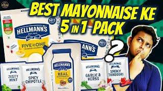 MAYONNAISE KA BAAP!?  HELLMANN'S 5 in 1 MAYONNAISE Review | ONE Brand For ALL MAYONNAISE Flavours?