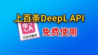 【2分钟教会你】免费使用DeepL API密钥沉浸式翻译提升你的翻译效率