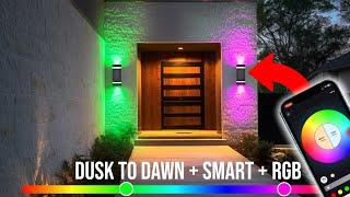 Smart dusk to dawn outdoors rgb lights #lights #outdoors