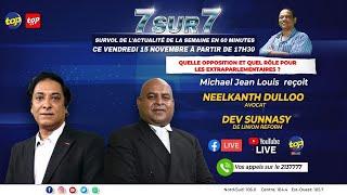 7 sur 7: Michael Jean Louis accueille l’avocat Neelkanth Dulloo et Dev Sunnasy, de Linion Reform.