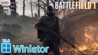 Battlefield 1 Winlator 7.1.4 Glibc (Freezing Issue) Snapdragon 695 Game Test