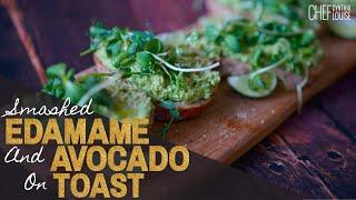 Healthy and Easy Smashed Edamame And Avocado On Toast Recipe