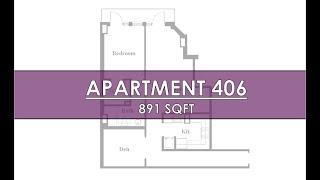 Apartment 406 (1 Bedroom+ Den)