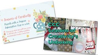 UNBOXING my CCC Seasons of Creativity Feb 2024 Subscription Box | Country Craft Creations DT