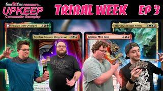 All Tribal Decks | Upkeep #3 (Commander Gameplay) (Miirym vs Tovolar vs Strefan vs Krenko)