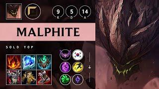 Malphite Top vs Ambessa: Killing spree - KR Master Patch 14.22