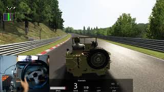 Assetto Corsa: Jeep Willys vs Nordschleife ... not a good idea..!!