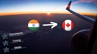 Delhi to Toronto Direct Flight Vlog | Documents, Timing, Meals, RT-PCR |