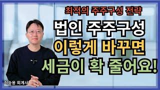 법인 설립·운영 시 주주구성 이렇게 하면 세금 부담 줄일 수 있습니다! 최적의 주주구성 전략!