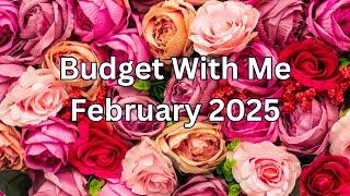 Budget With Me | February 2025 | Joint Income & Bonus | #budgeting #cashstuffing #debtfree