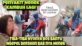 SALUT NYONYA BOS MAU BANTU NGEPEL MBERSIHIN BAB NENEK DI LANTAI‼️ PENYAKIT NENEK KAMBUH LAGI