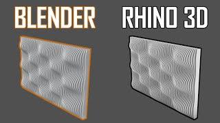 Blender + Rhino I Wavy Wall Modeling Tutorial