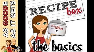 How To Use Recipe Box