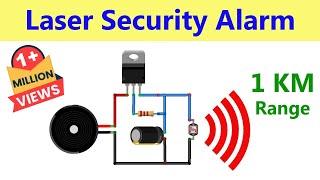 How to make Laser Security (Theft) Alarm using SCR - 1 KM Range