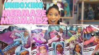 Unboxing All of The Slumber Party Mermaze Mermaidz Dolls!