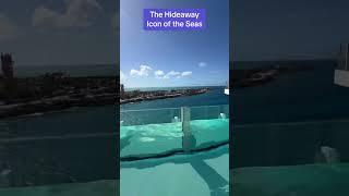 The best views on Icon of the Seas! The Hideaway adult only area! 18+  #iconoftheseas #cruise #icon