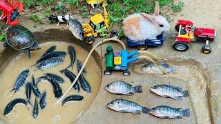 Catch fish using mini water pump | fishing exciting | diy tractor ‪@Mini Fish Creator