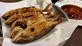 Fried ikan kembung (Ah Pa's most favourite fish!) - Indian mackerel fish