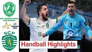 Hc Eurofarm Pelister  Sporting Cp Handball Highlights EHF Champions League 2024