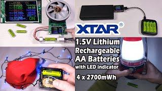 XTAR 1.5V Li-ion AA Batteries with LED Indicator | Output Test and Full Review