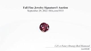 Ultra-Rare Red Diamond Dazzles in Heritage Auctions' Spectacular Fall Jewelry Event