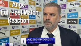 Ange Postecoglou Post Match Interview Manchester City 0 vs 4 Tottenham Hotspur 23/11/2024