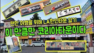 세계에서 가장 큰 LA 코리아타운, 미국 서부 엘에이 여행 이 거리 안에서만 놀자, 어디가 한인타운인지 알고 가자. 로드뷰