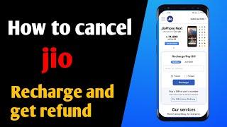 how to cancel jio recharge