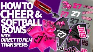 DIY CHEER BOWS WITH DTF GRAPHICS!