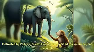 The Curious Elephant and the Playful Monkey