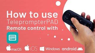 TeleprompterPAD Remote - Bluetooth pairing & basic functions for teleprompter remote control