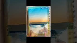 seascape acrylic painting simple acrylic painting for beginners #art #painting #shorts #artist #yt