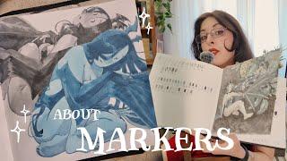 learning to use MARKERSTWO art processes [ft. #ohuhumarkers]