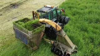 Slåtten på Osterøy 2021 (vossakasse,forhaustar,lessevogn,rundballing) Norwegian silage