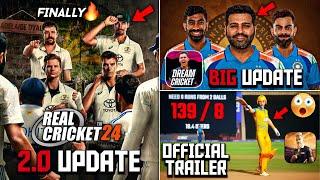 Real Cricket 24 finally Update Dream Cricket 25 Update  CBG Official trailer  GOC Update Ready